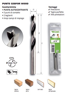 Punta Gebfor Wood D 5x86